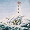 Lighthouse at Peggys Cove, Nova Scotia