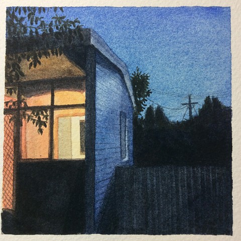 My house / twilight in suburbia