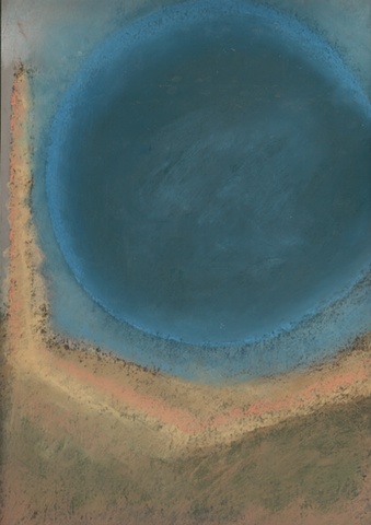 Pastel on paper, soft pastel, color, abstract, work on paper