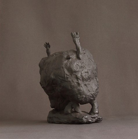 Stones buried standing 4