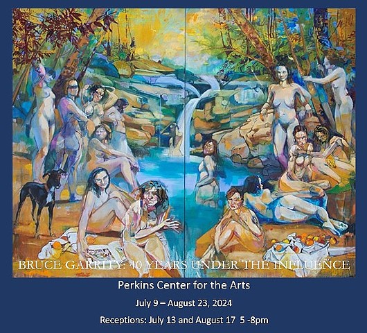 BRUCE GARRITY: 40 YEARS UNDER THE INFLUENCE
Perkins Center for the Arts
July 9 - August 23, 2024