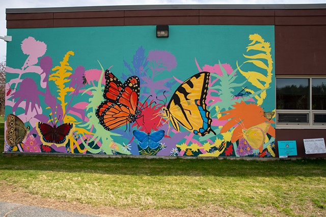 Native Plant + Pollinator Mural