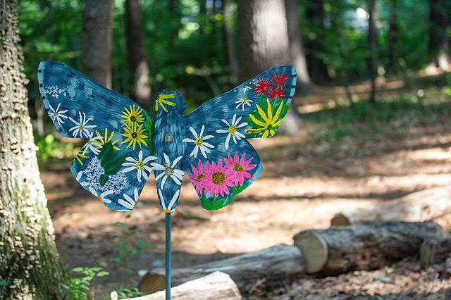 Camp Kent 2023 Butterfly Mural Migration, photo credit John Andrews