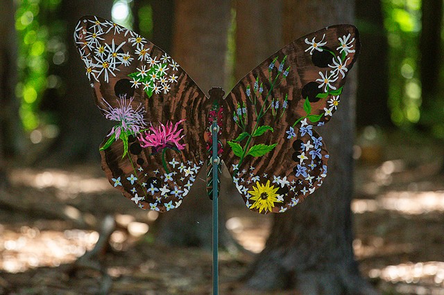 Camp Kent 2023 Butterfly Mural Migration, photo credit John Andrews