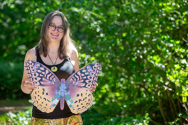 Camp Kent 2023 Butterfly Mural Migration, photo credit John Andrews