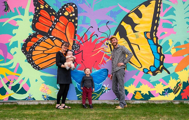 Native Plant and Pollinator Mural at Sweetsir Elementary