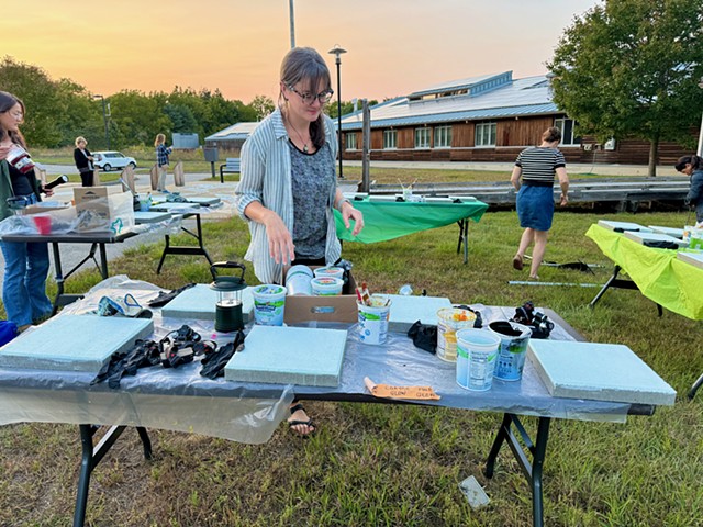 Dark Skies lecture and glow-in-the-dark garden stepping stone workshop