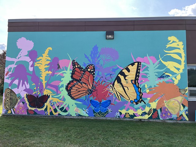 Native Plant + Pollinator Mural at Sweetsir