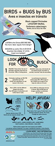Black Capped Chickadee project signage