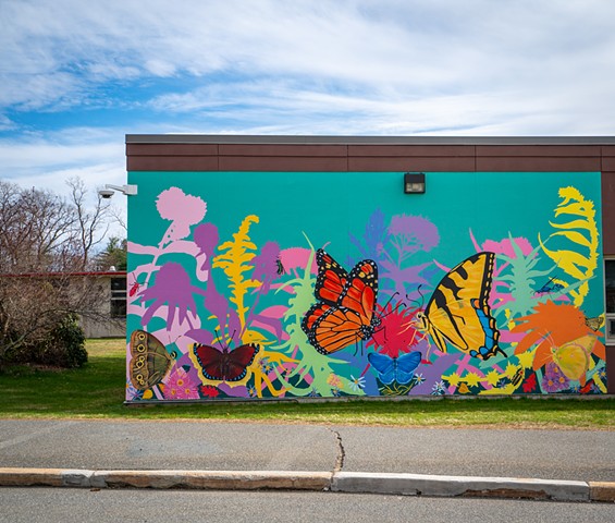 Native Plant + Pollinator Mural at Sweetsir