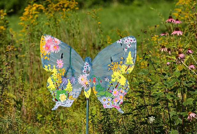 Camp Kent 2023 Butterfly Mural Migration, photo credit John Andrews