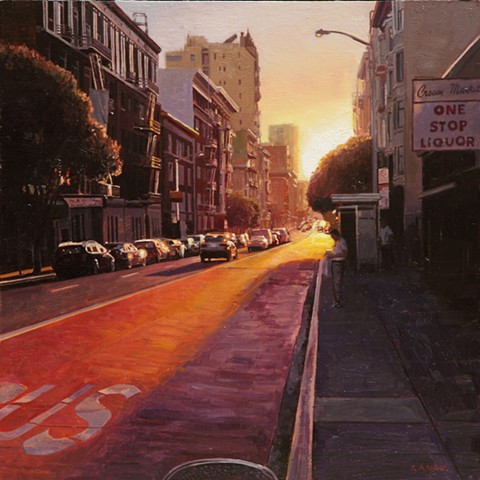 Sunset on Geary 
