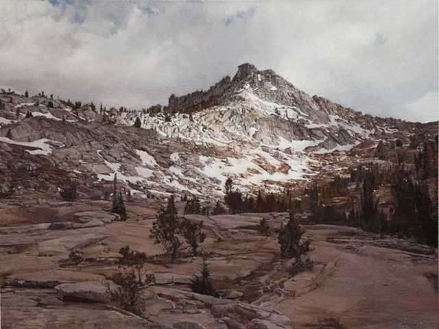 painting, landscape painting oil paint yosemite