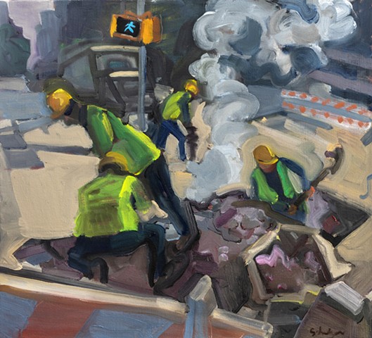 Four Men Working