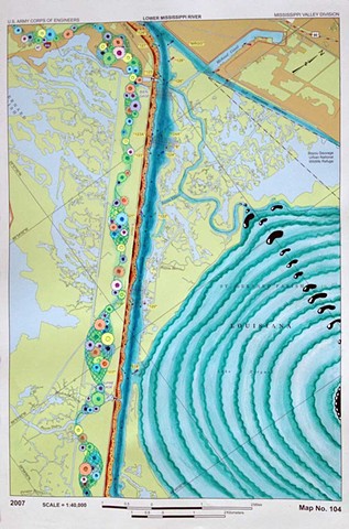 RIVER ROOM, 2013, Detail
Lower Mississippi River Chart #104
