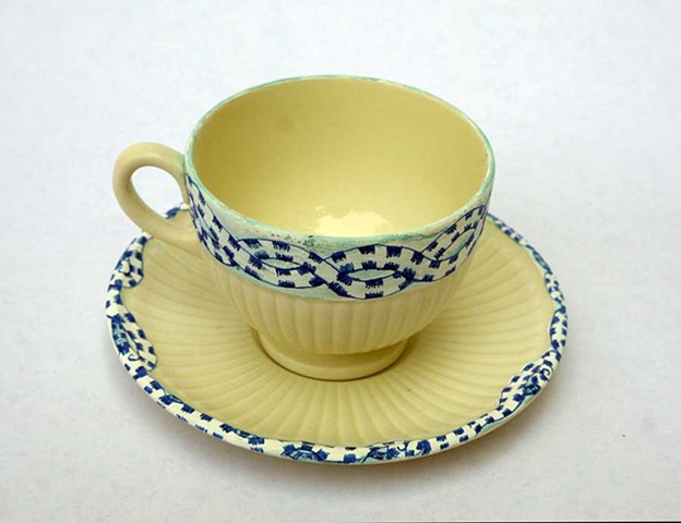 HAND PAINTED CHINA: Snake Eddy