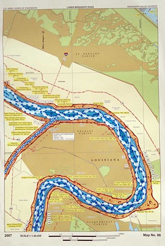 RIVER ROOM, 2013, Detail
Lower Mississippi River Chart #86