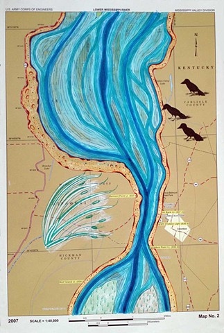 RIVER ROOM, 2013, Detail
Lower Mississippi River Chart #2
