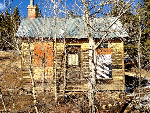 abandoned miner's cabin