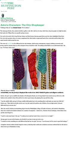 Holy Harlot Jewelry Handmade Designer Jewelry NYC Magdalen Sarris KrisTees Huffington Post