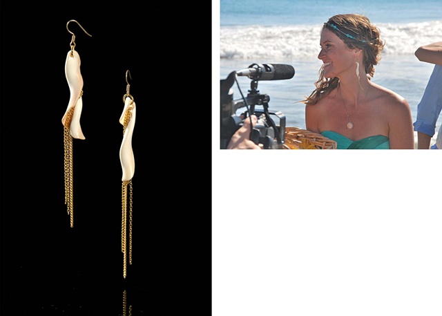 Holy Harlot Jewelry Shell Spiral Earrings Custom Holy Harlot Jewelry Wedding Jewelry Gold Chains Organic 
