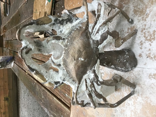 All of the Ceramic Shell mold has been removed. Time to cut  off the Gates, Vents, and Pour Cup