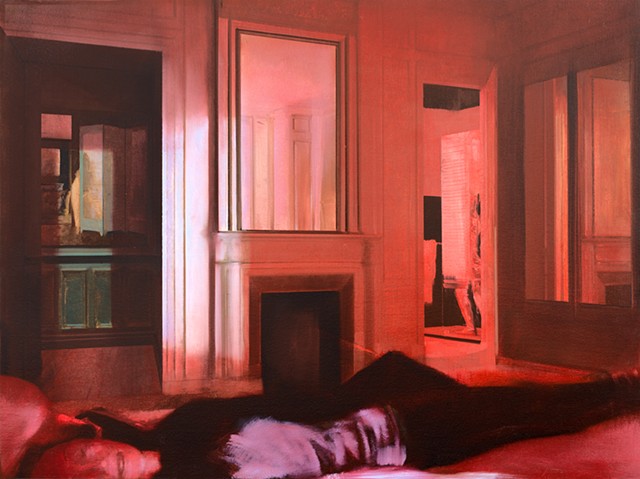 Rose Room (2024) 36 x 48 inches Oil on Canvas