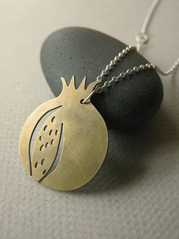 pomegranate pendant necklace