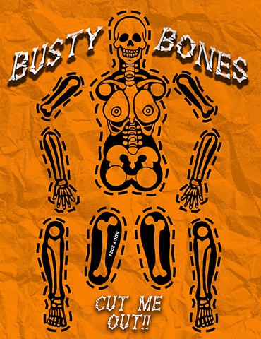 Halloween 2024: Busty Bones Articulated puppet.