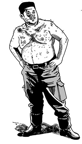 Shirtless daddy