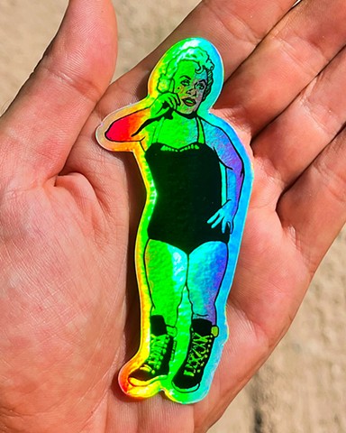 La luchadora holográfica