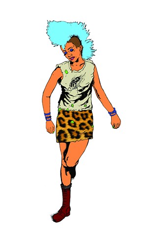 1980s punk lady