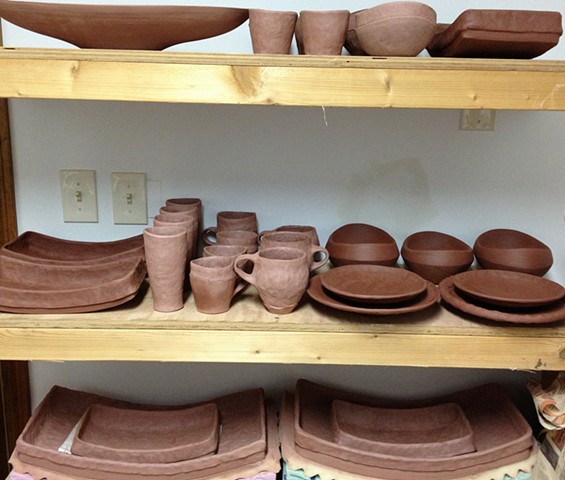 pots in progress