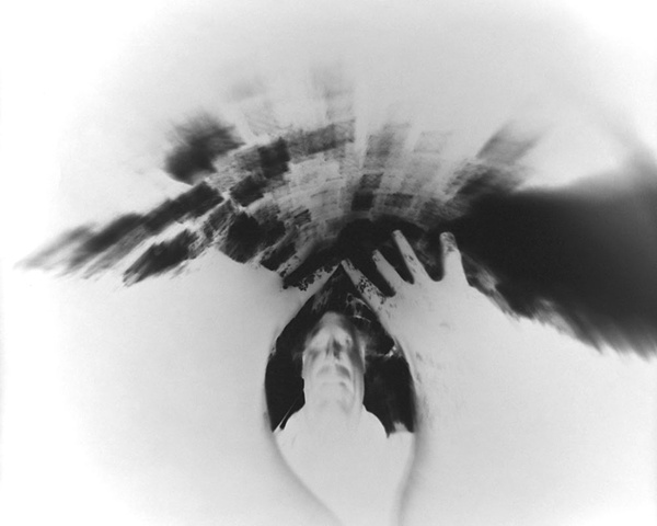 Self Portrait on a Swing
(negative on paper)
160 degree wide angle pinhole camera
2005