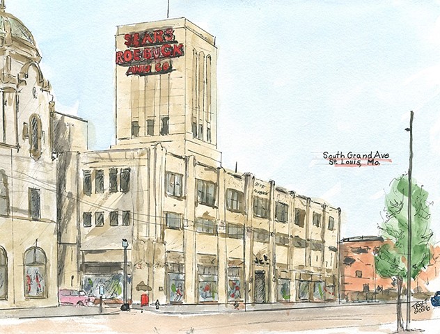 Sears Roebuck, S. Grand Ave, St.Louis