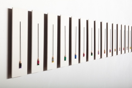 conceptual art with pencil, sculpture
