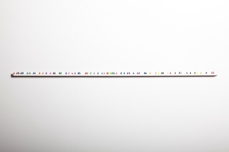 conceptual art with crayons, sculpture