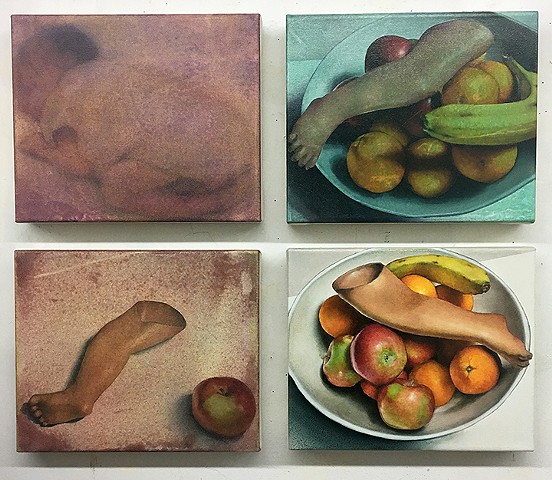 Ensemble de 4 tableaux