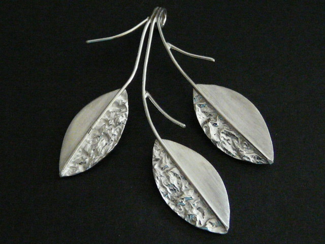 Three Leaf Pendant - Sterling Silver