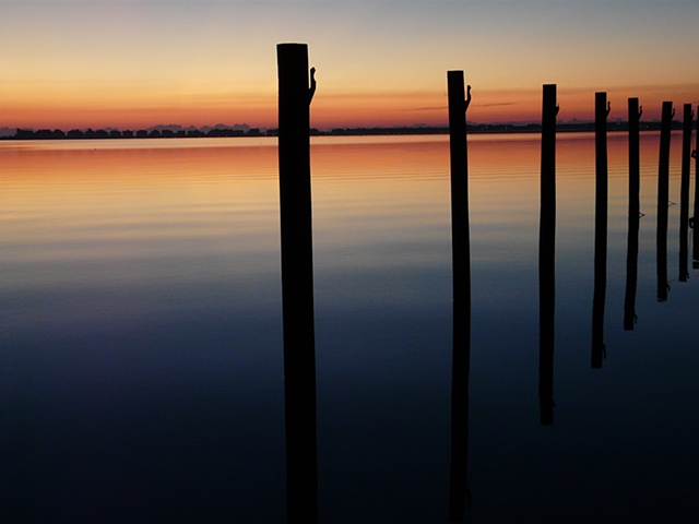 Reflections Inspiration - This is a sunrise over the sound on the Outer Banks.