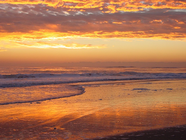 Pea Island Sunrise - this was an inspiration for my reflections collections.
