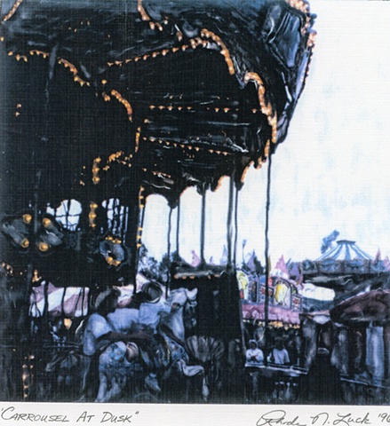 "Carrousel at Dusk"  NC State Fair