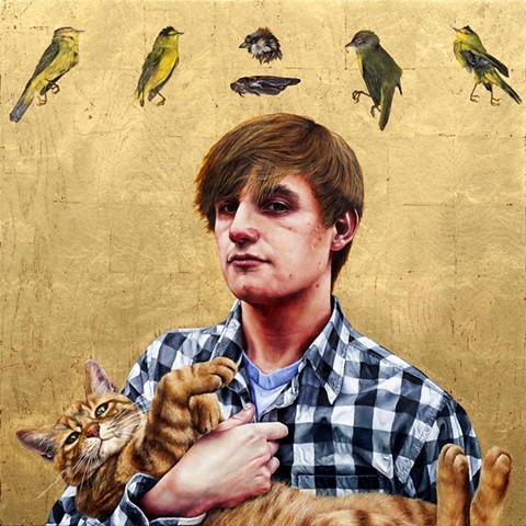 Brian and Bruno with Birds