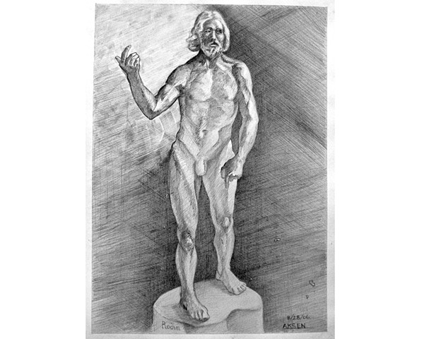 After: Rodin
St. John the Baptist Preaching
(version two)