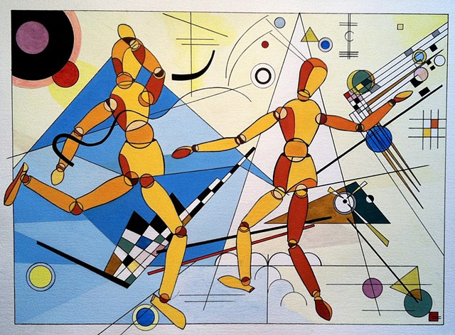 Mannequins Who Love Kandinsky Too Much