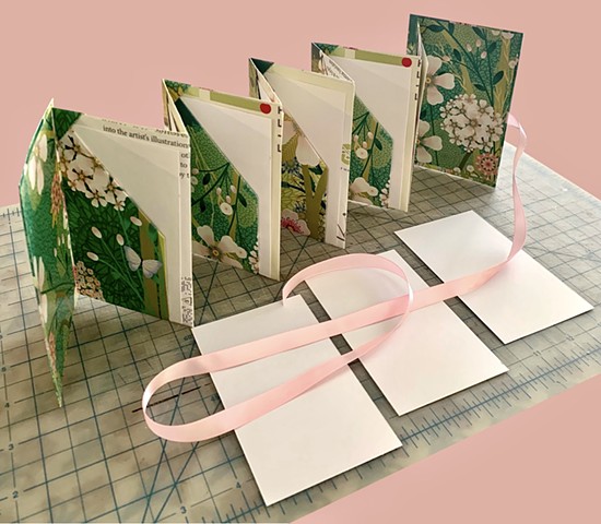 May 2023 Recycled Pocket Journal Green Pink