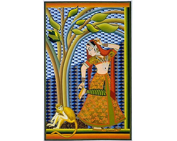 Indian Dancer With Tree