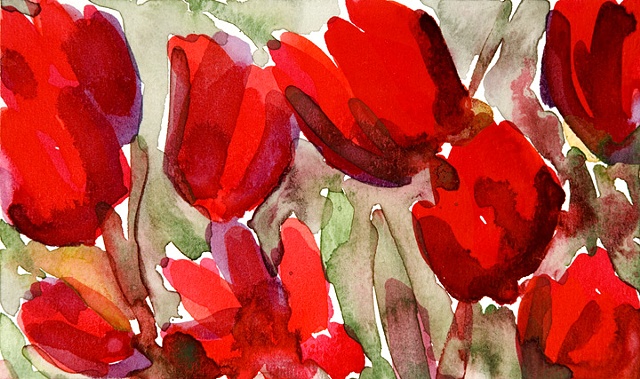 18 Red Tulips (Detail 1)