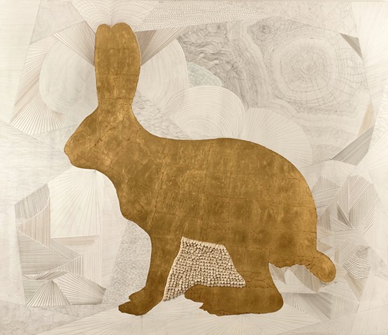 Alaska Gold: Snowshoe Hare (Lepus americanus) #2  