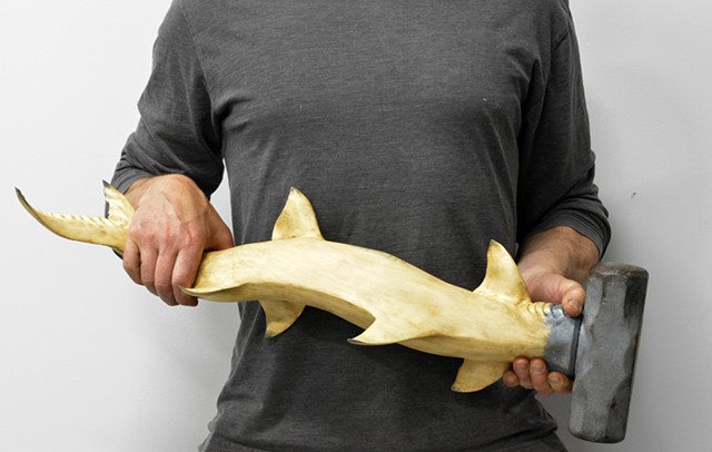 Hammerhead, a handled-thought to be swung (or swam)  between the liquid world of metaphor and the concrete hardscape of materiality